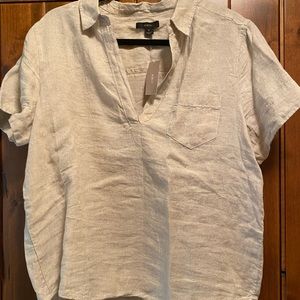 JCrew Linen Cotton Top